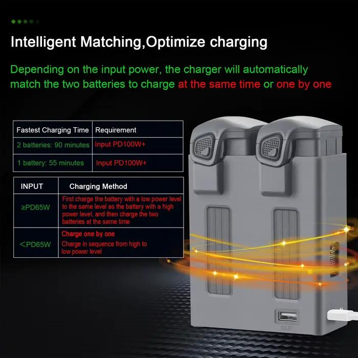 Chargeur Intelligent de batterie Hub de charge rapide bidirectionnelle pour Drone DJI Mavic 4 Pro