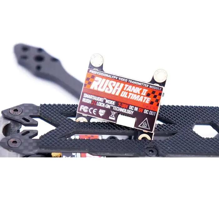 RUSHFPV RUSH Tank II Ultimate VTX 5.8G 48CH RaceBand Pitmode 25mW 200mW 500mW 800mW Réglable pour Drone FPV de Course RC 2-8S