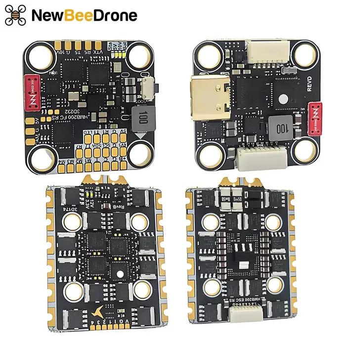 NewBeeDrone Hummingbird 200 ELRS 2.4Ghz RaceSpec Stack F435 Flight Controller AM32 80A 3-6S ESC pour drone FPV RC