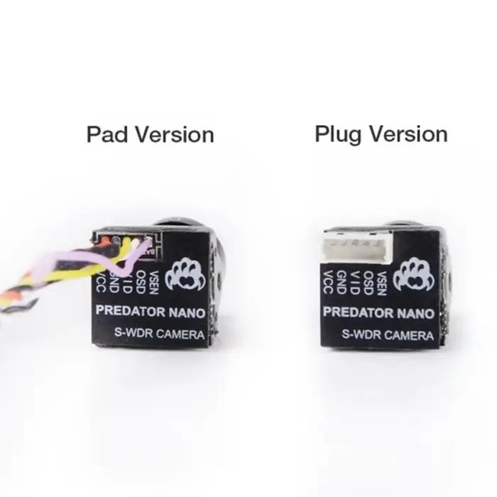 FOXEER Predator V5 Nano caméra 1/3 "capteur CMOS 1000TVL 4:3/ 16:9 PAL/NTSC OSD 4ms latence Super WDR pour Drone de