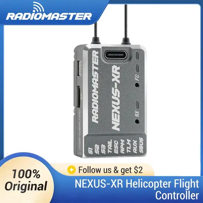 Radiomaster NEXUS-XR contrôleur de vol d'hélicoptère intégré double SX1281 2.4GHz récepteur ExpressLRS