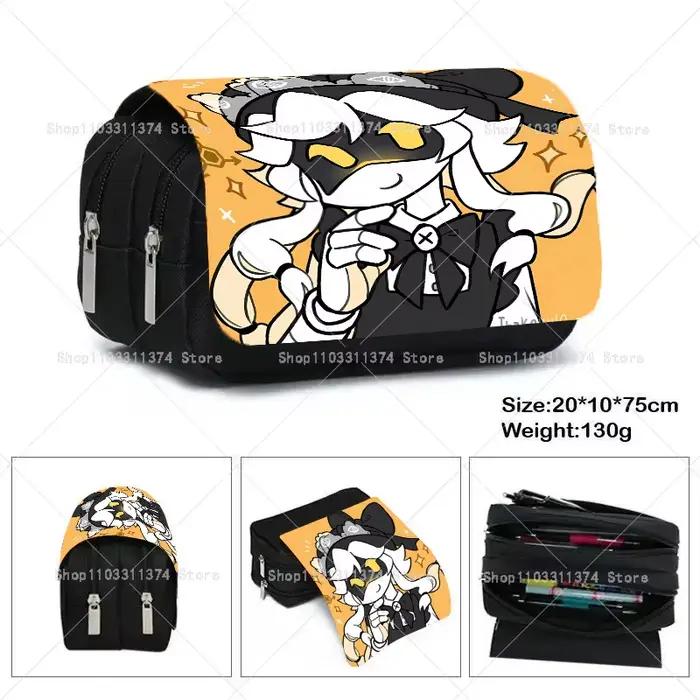 Trousse à crayons Murder Drones, sac à crayons imprimé de dessins animés, pochette carrée grande taille pour stylos, fournitures scolaires, sacs de rangement pour papeterie, cadeau d'anniversaire