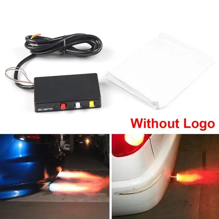 No Logo Power Builder Type B Rev Limiteur Kit de lanceur de flamme d'échappement de course Limiteur de réallumage Contrôle de lancement Contrôleur d'incendie