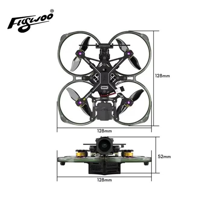 Flywoo Flylens 85 HD O4 PRO 2S LED Whoop FPV Drone V1.3 Mini quadrirotor course