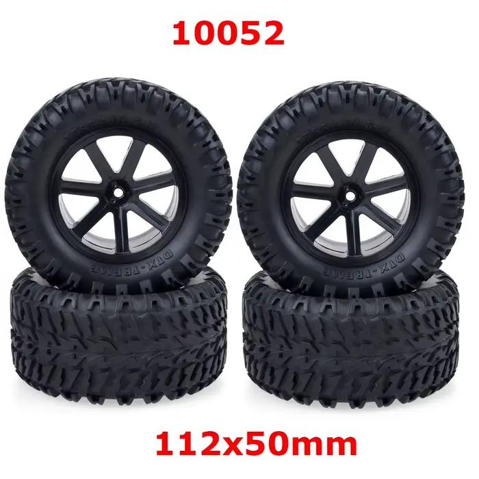 ZD Racing 4 pièces roues de camion dans le désert pneus 110MM 112MM RC pneus en caoutchouc jante roues pneus 12mm moyeu hexagonal pour voiture tout-terrain RC 1/10