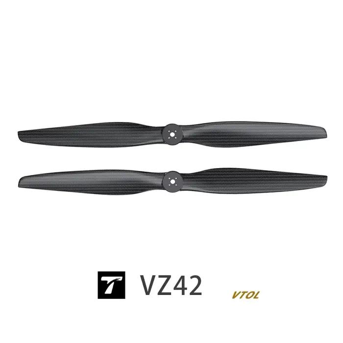 Hélice VZ42 T-MOTOR verticale/à aile fixe UAV en Fiber de carbone/paire de pièces de Drone couramment