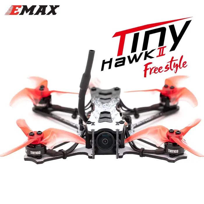 Drone EMAX Tinyhawk II Freestyle 115mm FPV Racing RC Drone Version BNF Caméra Haute Résolution Maniabilité Exceptionnelle Pour Amateurs de Vol Libres Occasions Spéciales