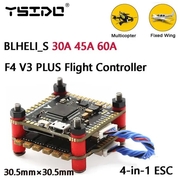 F4V3S F4 V3 V3S PLUS FC pile/tour volante carte contrôleur de vol baromètre OSD 30A 45A 60A ESC pour Drone de course FPV quadrirotor