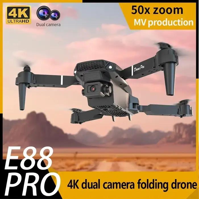 Mini drone pliable E88 avec caméra HD 4K
