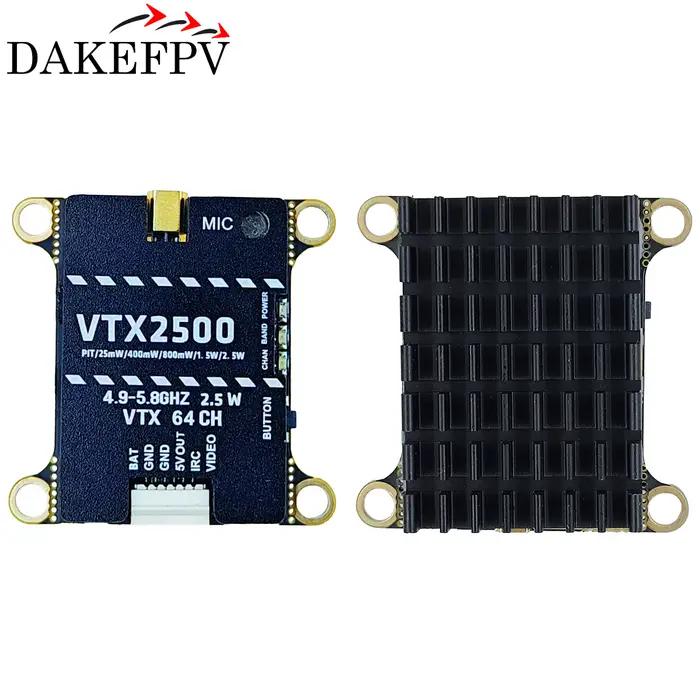 DAKEFPV VTX 4.9G-5.8G 1.6W 2.5W 3W 5W 10W 64CH transmetteur vidéo FPV pour cadre de Drone de course FPV longue portée pièce RC
