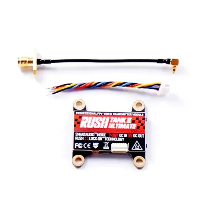 RUSHFPV RUSH Tank II Ultimate VTX 5.8G 48CH RaceBand Pitmode 25mW 200mW 500mW 800mW Réglable pour Drone FPV de Course RC 2-8S