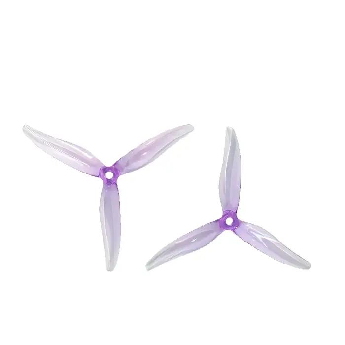Hélice de drone de course FPV 5 pouces Tri-Blade 5128 Gemfan 2 paires (4 pièces) pour moteur 2207 haute durabilité