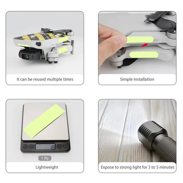 Autocollants lumineux pour Drone avec caméra