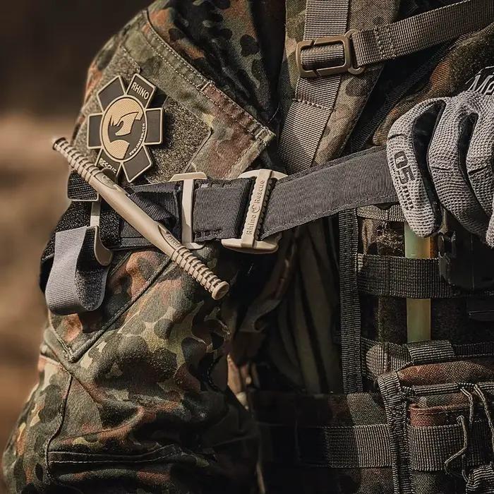 Garrot médical de sauvetage Rhino, hémostase tactique d'urgence en plein air, facile à utiliser, traumatologie pour le Camping et la randonnée