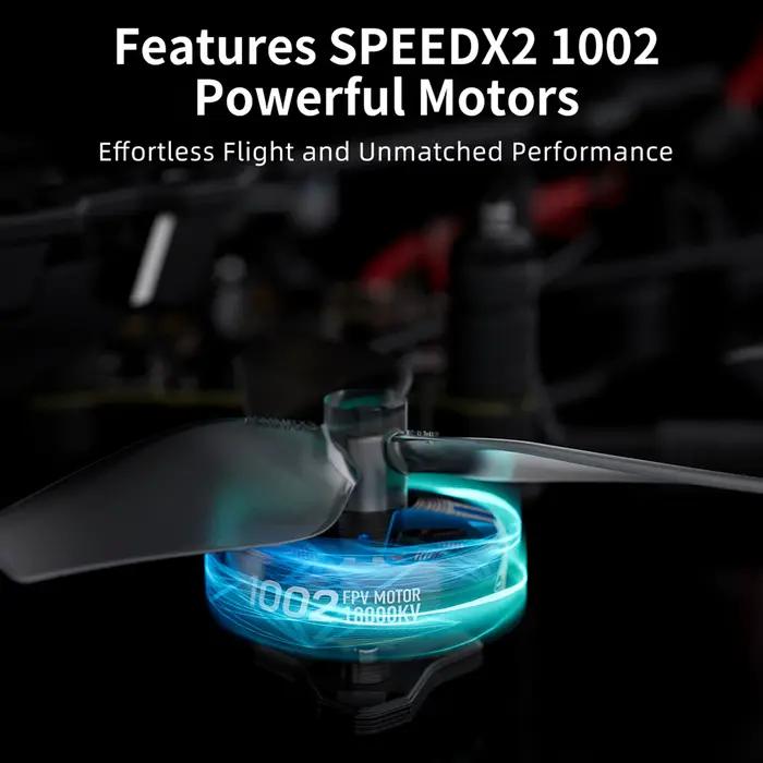 GEPRC t-cube18 O4 WTFPV quadrirotor avec ELRS 2.4G intégré/analogique SPEEDX2 1002 18000KV 1.8 pouces RC Freestyle Drone
