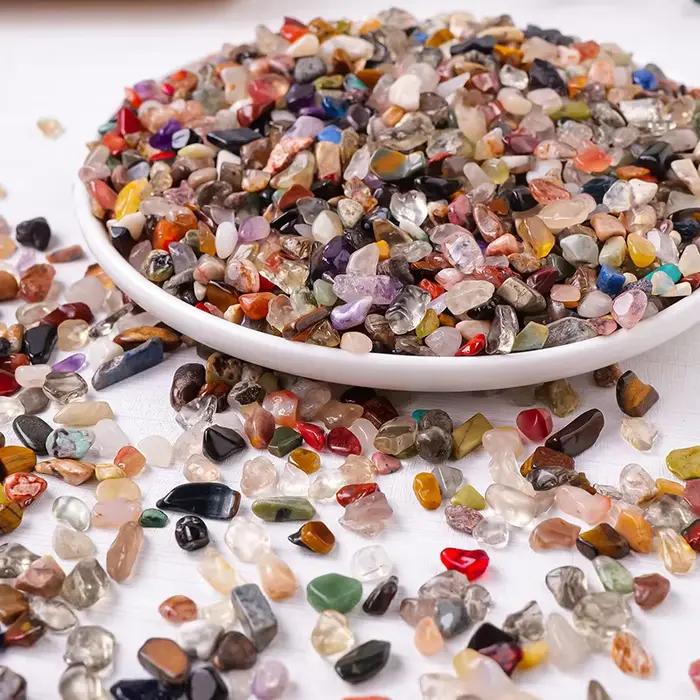 Gravier aux couleurs vives - naturellement poli, adapté aux pots de fleurs, aquariums, etc. | Idéal pour les amphibiens et les reptiles