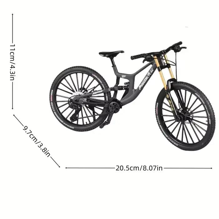 Nouveau modèle 1:8 Mini vélo en alliage moulé sous pression en métal jouet vélos Absorption des chocs montagne doigt vélo Simulation Collection jouets