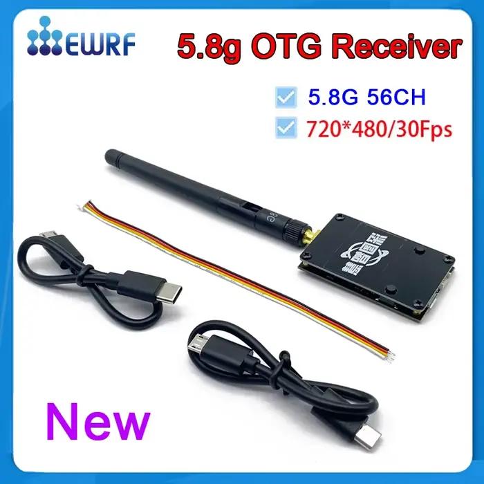 Système FPV UVC OTG 5.8G 48CH Audio Récepteur FPV pour Téléphone Mobile Android Tablette Smartphone Émetteur RC Drone Pièce de Rechange