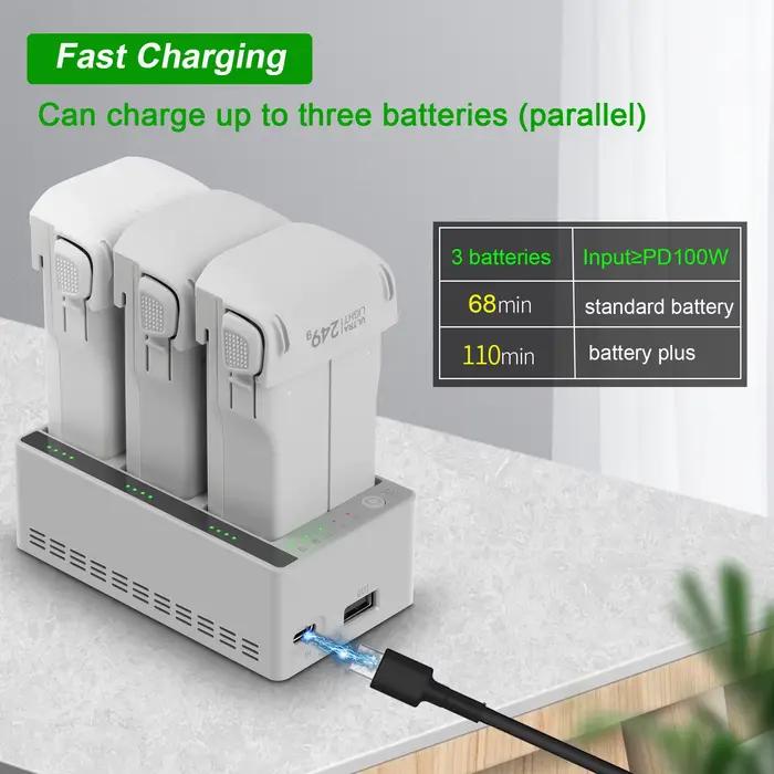 Chargeur de batterie intelligent 100W pour drone DJI Lito 1/Lito X1