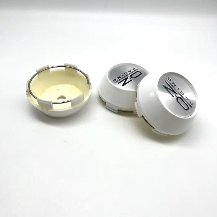 4 autocollants emblèmes O.Z OZ Racing 60mm 65mm 68mm 69mm pour enjoliveurs de roue de voiture, accessoires de moyeu de roue blancs