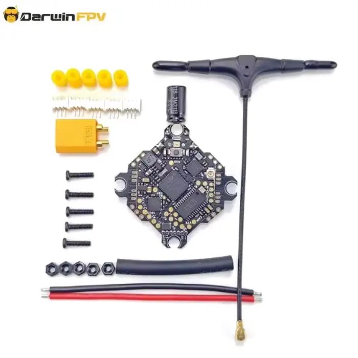 Contrôleur de vol DarwinFPV F411 ELRS AIO Whoop Blheli_S Betaflight F4 15A OSD BEC BL_S 1-3S 4-en-1 ESC pour drone RC FPV Racing