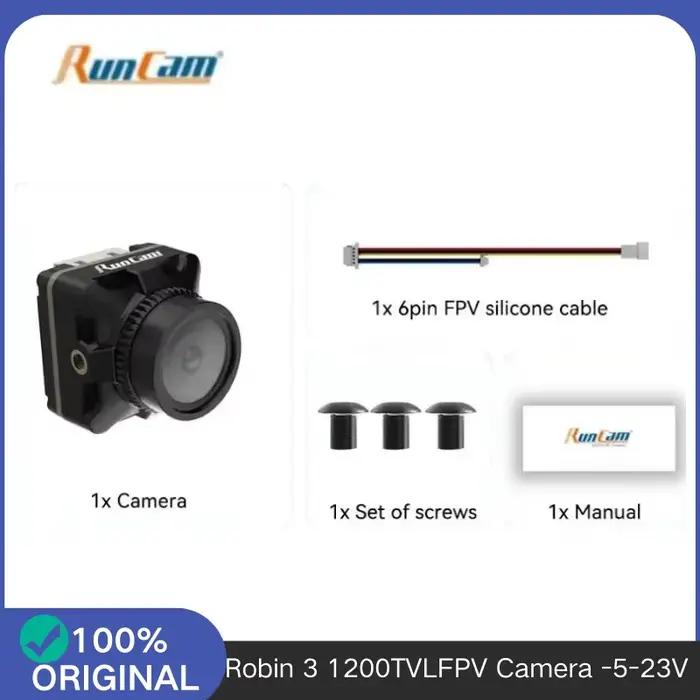 Robin 3 Caméra FPV 1200TVL 5-23 V Large tension