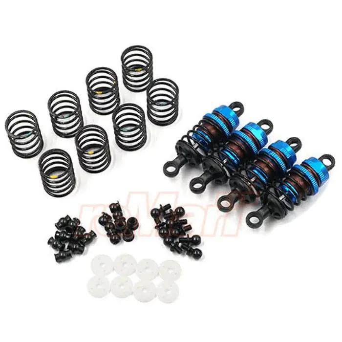 Yeah Racing Ensemble d'amortisseurs en aluminium Big Bore Go 50/55/65mm 4 pièces pour voiture de tourisme RC 1/10 # BBG-0050 BBG-0055 BBG-0060
