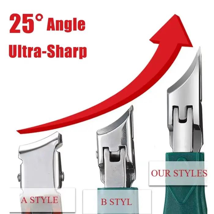 Coupe-ongles pour ongles incarnés ou épais, coupe-ongles professionnel pour podologue, pince à ongles avec acier inoxydable Ultra