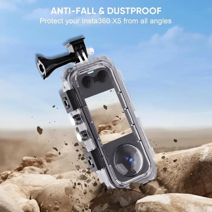 Boîtier de plongée invisible 45M pour Insta360 X5/X4/X3