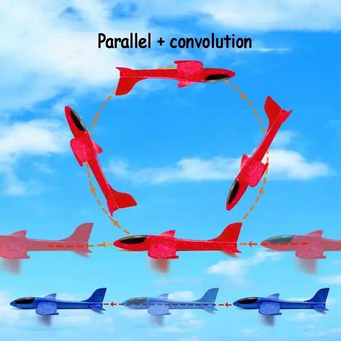 Gros avion en mousse planeur volant jouet lancer à la main