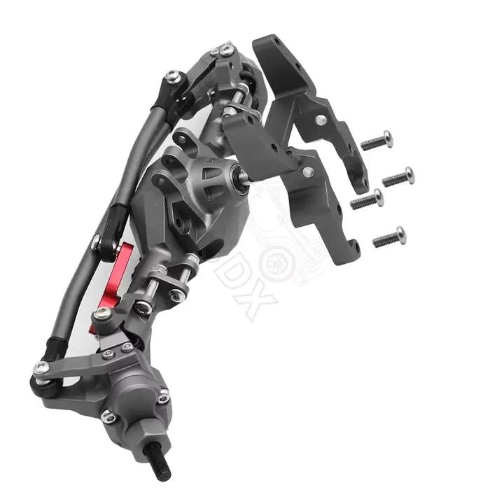 Essieu de portail avant et arrière intégré en aluminium usiné CNC anodisé pour voiture sur chenilles 1/10 RC Axial SCX10 II RGT 86100 Redcat GEN8