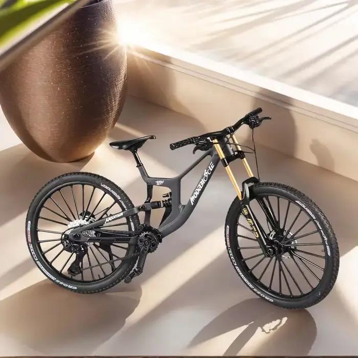 Nouveau modèle 1:8 Mini vélo en alliage moulé sous pression en métal jouet vélos Absorption des chocs montagne doigt vélo Simulation Collection jouets