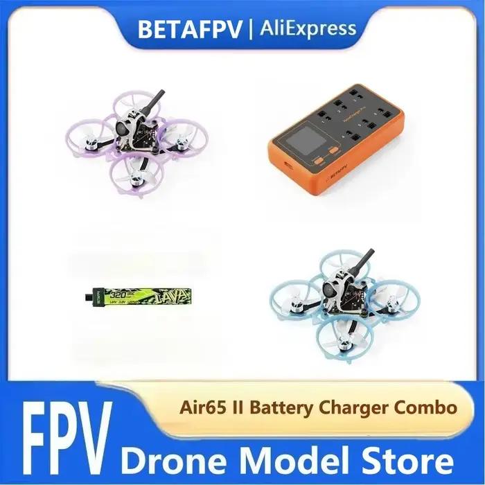 Drone de course/freestyle BETAFPV Air65 II Brushless Whoop avec contrôleur de vol Matrix FC 5-en-1 V2 pour batterie LAVA 1S II