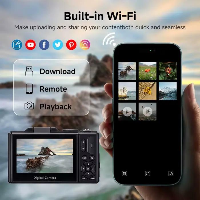 Appareil photo numérique 75MP pour la photographie