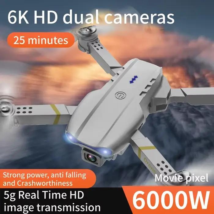 Drone E99 Pro FPV Hélicoptère RC 4K Caméra Grand Angle FPV Autonomie Longue Portée Cadeau Jouet Occasions Spéciales
