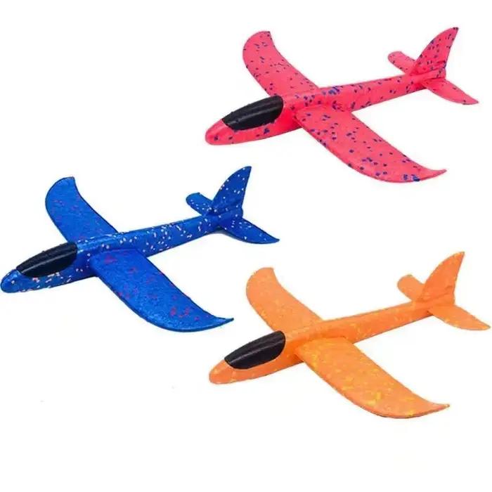 Gros avion en mousse planeur volant jouet lancer à la main