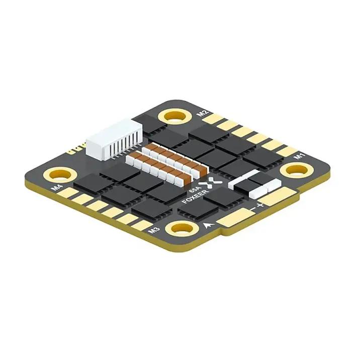 FOXEER Reaper F4 128K 65A ESC BLHeli32 4-en-1 Entrée Lipo 3-8S Signal DShot 150/ 300/ 600/ 1200/ MultiShot/OneShot pour Drone FPV RC