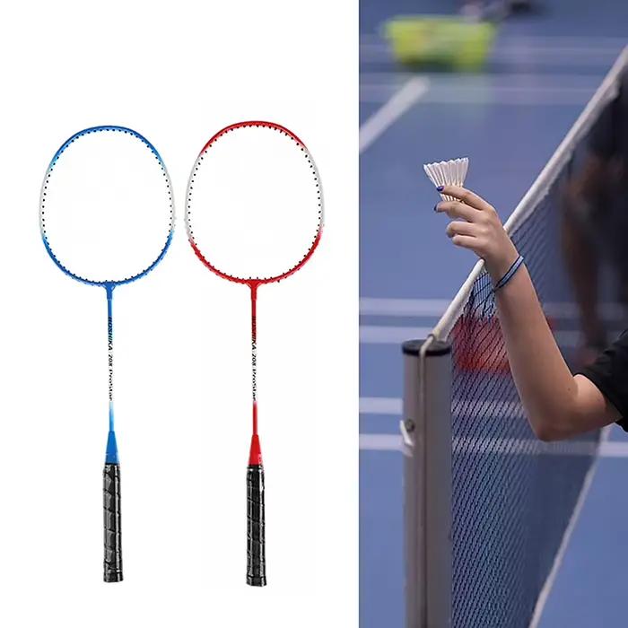 2 pièces raquettes + 1 sac de raquette ensemble de raquettes de Badminton pour débutants enfants adultes inclus raquette de sport Durable en alliage de fer