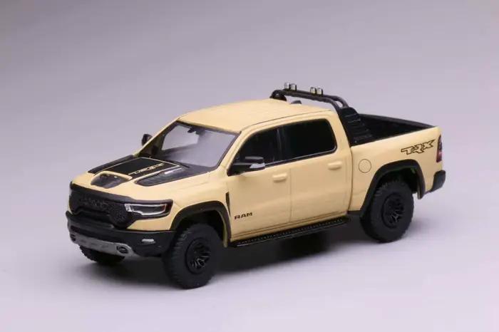 Nouveau 596 1:64 Dodge Ram TRX "Raptor Killer" - En stock, camionnette en alliage, modèle américain muscle tout-terrain pour collectionneurs de camions, jouet
