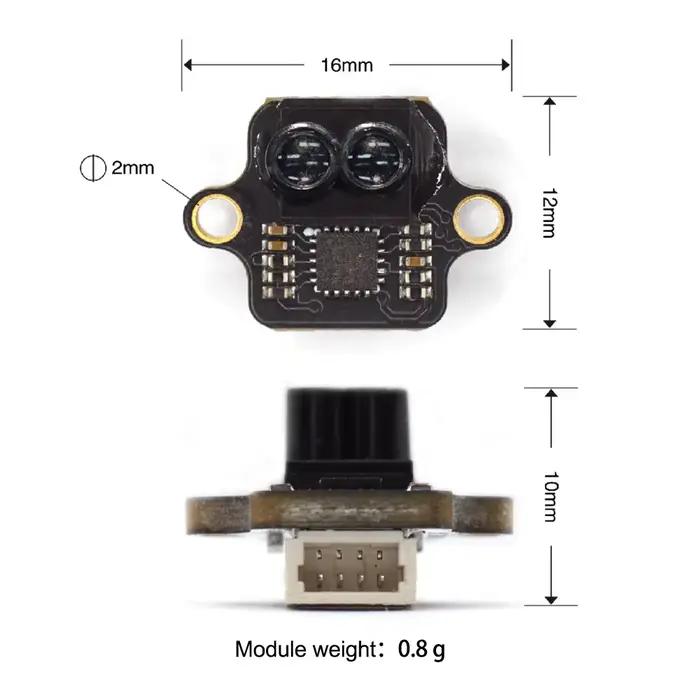 MT-06 module de télémétrie laser anti lumière forte hauteur de véhicule aérien sans pilote et capteur auxiliaire
