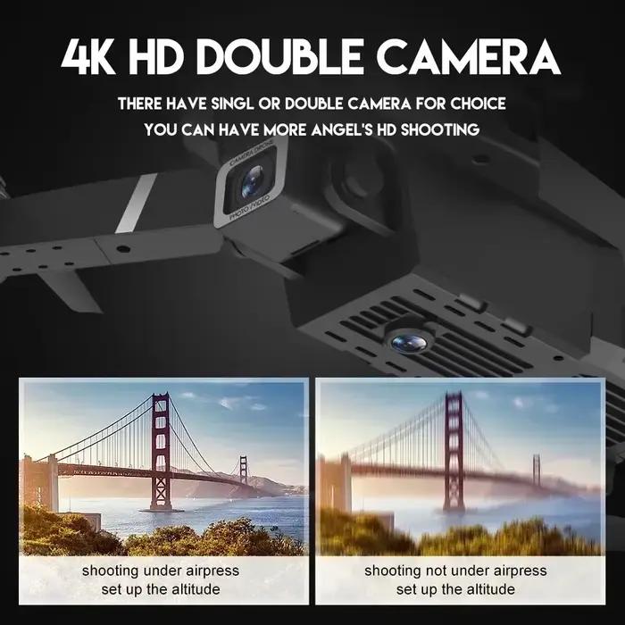Drone E88 Pro WiFi FPV. Caméra grand angle HD 4K/1080P