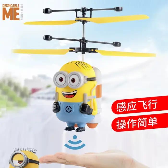 Minions vente chaude avion jouets garçons geste détection avions mini drones élèves du primaire petite collection de cadeaux