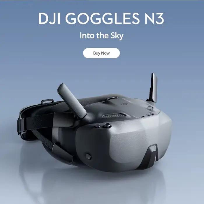 DJI lunettes N3 écran Ultra-large 1080p O4 FHD vidéo 2.7 heures de temps de fonctionnement AR curseur pour la Simulation de vol VR et les jeux