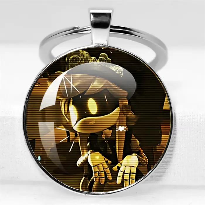 Porte-Clés avec Pendentif en Verre, Accessoires de Bijoux, Cadeau Robot Tueur, Dessin Animé Kawaii, Clés de Drones de Meurtres, Cyn, Chien N, MERCEDES I