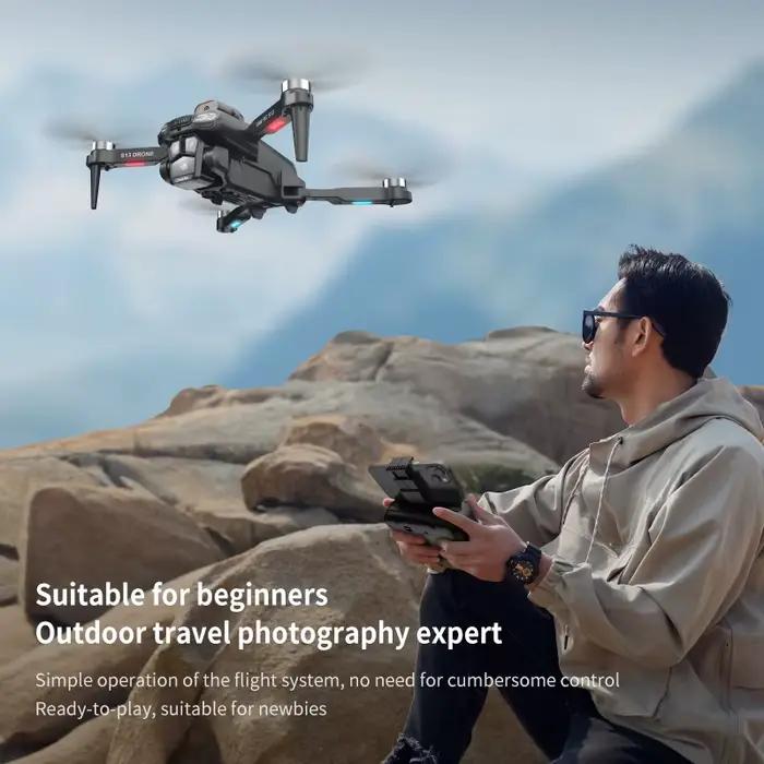 Drone professionnel S13 8K avec double caméra 4K pour amateurs et professionnels, capture en haute qualité, évitement d'obstacles, vol stable, photos et vidéos aériennes, usage personnel et professionnel, occasions de voyage et événements familiaux
