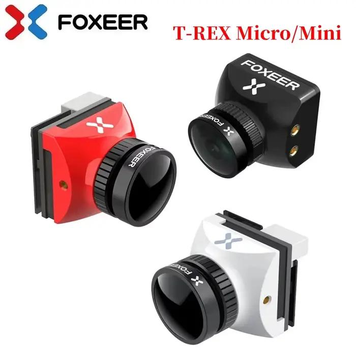 Caméra FOXEER T-REX Micro/Mini 1500TVL 0.001Lux Super OSD WDR 4:3 16:9 PAL/NTSC Commutable Toutes Conditions Météo pour Drone de Course FPV RC