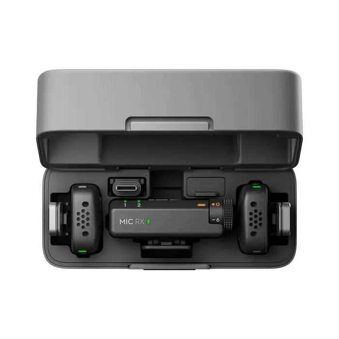 DJI Mic Mini Audio de haute qualité avec Transmission Stable fonctionnement 48 heures avec boîtier suppression Active du bruit à deux niveaux nouveau Original