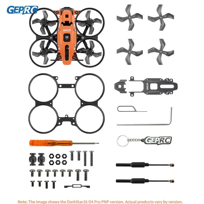 GEPRC DarkStar16 FPV quadrirotor O4 unité aérienne PRO /WTFPV 1.6 pouces SPEEDX2 1003 14800KV LiHV 2S 530mAh 1636-4 RC Drone Freestyle