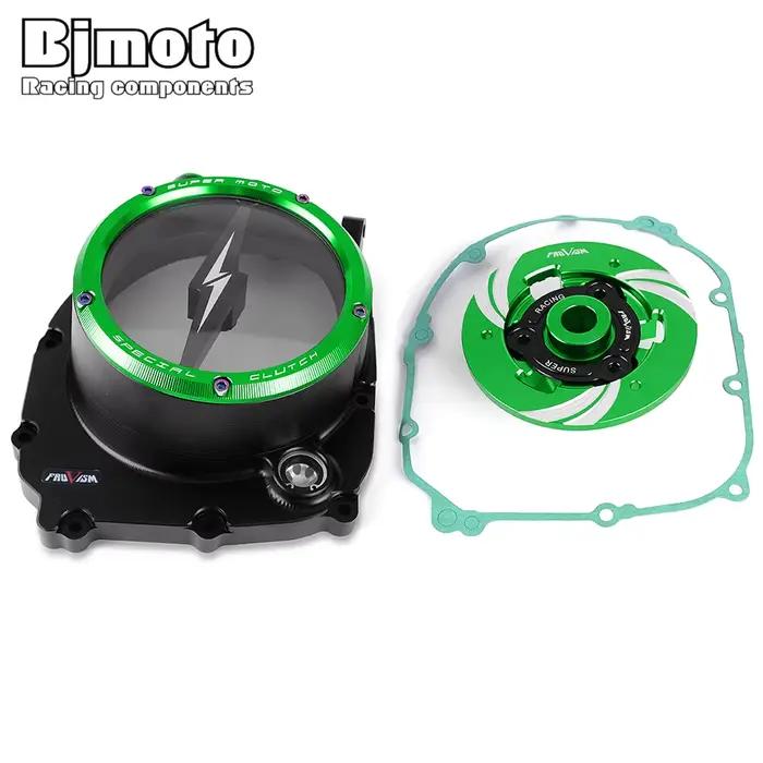Couvre-embrayage transparent CNC pour moto de course Kawasaki Z900RS ZR900 Z900 2017 2018 2019 2020 2021 2022 2023 2024 2025 2026