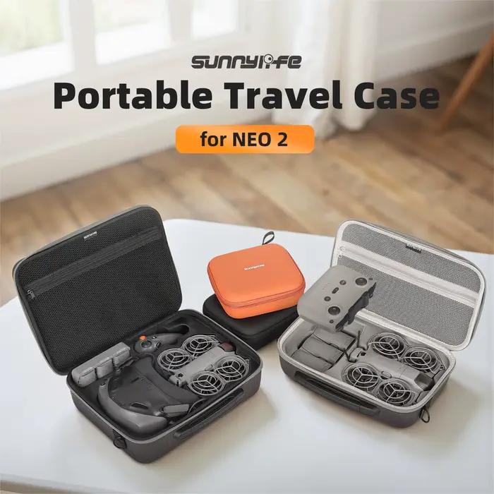 Sunnylife Fly More Combo pour DJI NEO 2 sac de voyage Portable boîte de protection antichoc étui de transport sac à main en cuir étanche